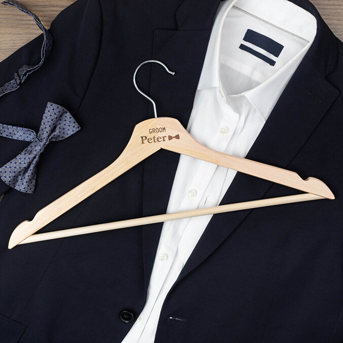 Personalised wooden hangers
