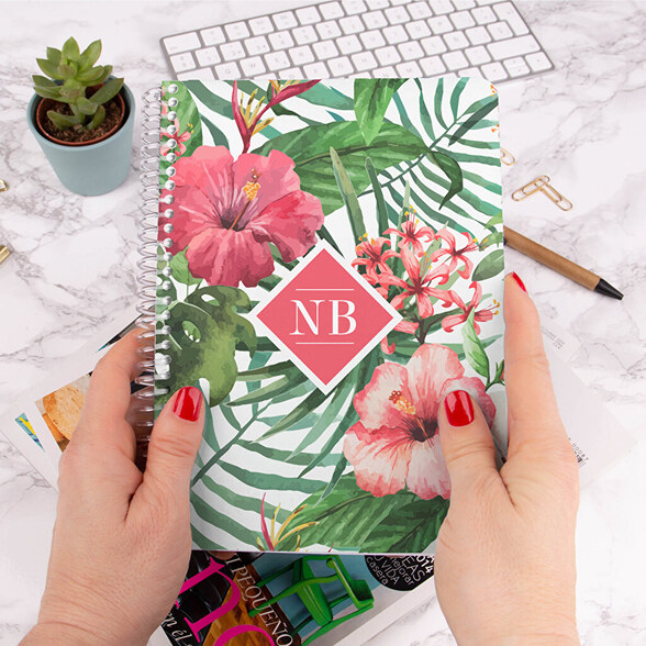 Personalised spiral notebooks