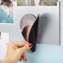 Personalised heart shaped flexible magnet 5 cm