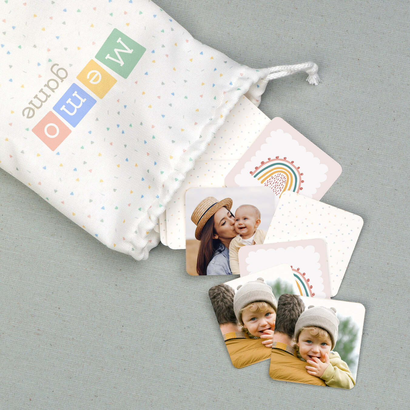 Gioco memoria con carte personalizzate