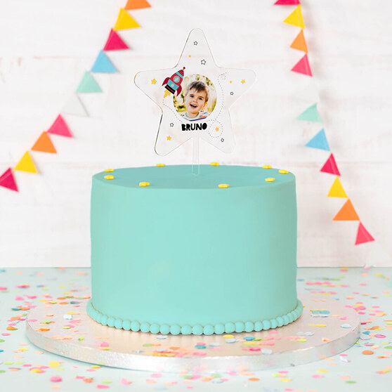 Topper personalizado con nombre o foto para eventos Topper personalizado con nombre o foto para eventos