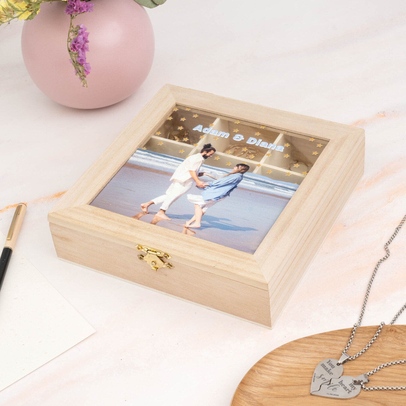 Personalised wooden sorting boxes