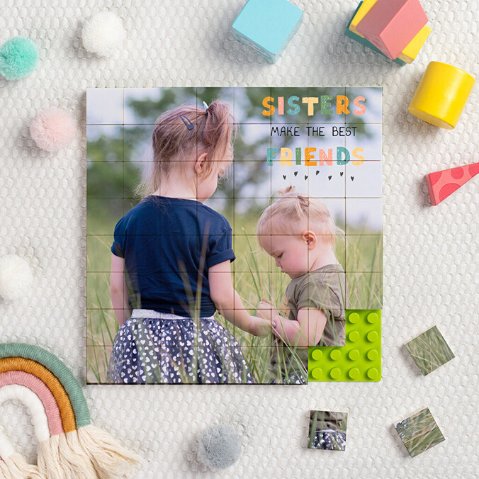 Mosaic Puzzle med tryck