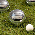 Petanque-Set mit gravierten Kugeln