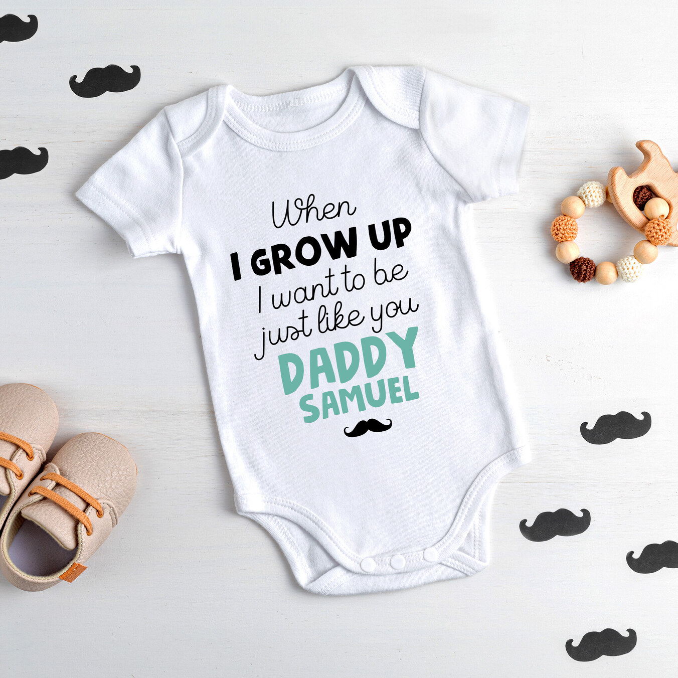 Personalised baby bodysuits