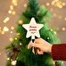 Hvězda na vánoční stromeček s potiskem