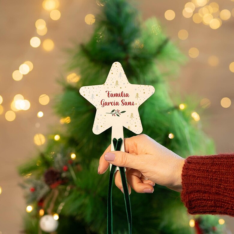 personalised star tree topper