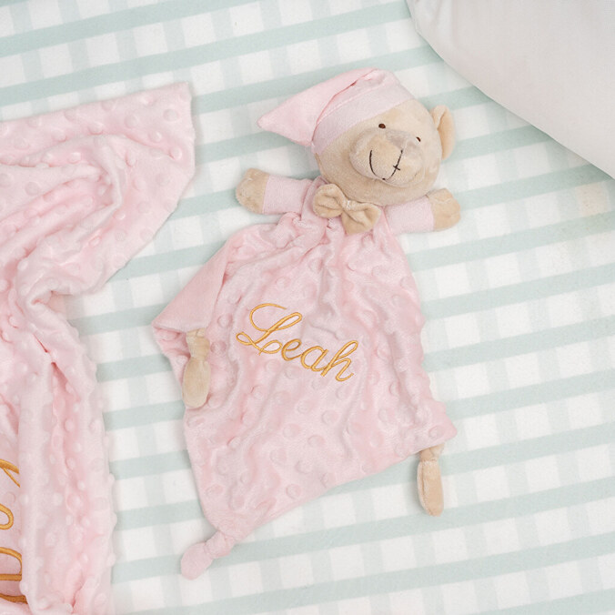 Personalised comforter with name for baby