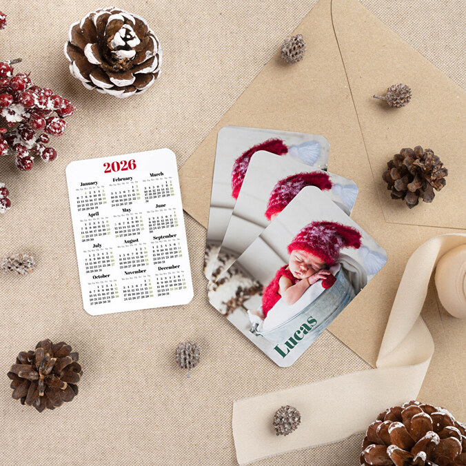 Personalised pocket calendars