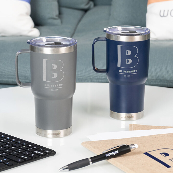 Personalised double layer thermal mug