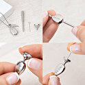 Engraved cremation ashes necklace