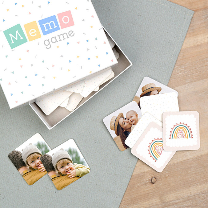 Gioco memoria con carte personalizzate
