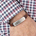 Personlige læderarmbånd til mænd