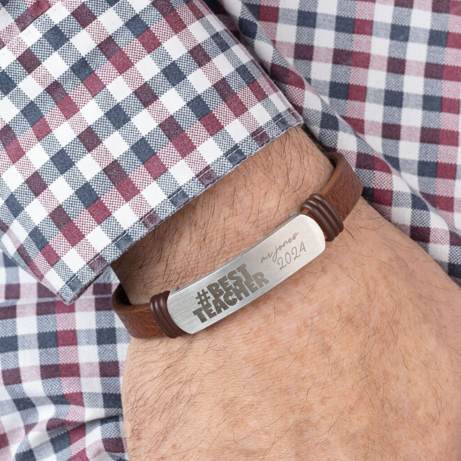 Bracelets en cuir personnalisés pour hommes Bracelets en cuir personnalisés pour hommes