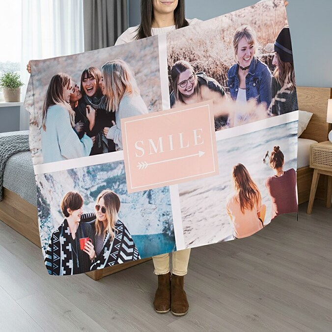 Personalised fleece blankets