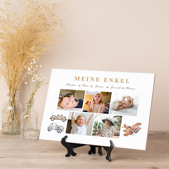 Fotofliesen mit Sockel