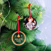 Metakrylanowa, personalizowana okrągła ozdoba świąteczna