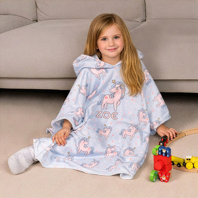 Personalised blanket poncho