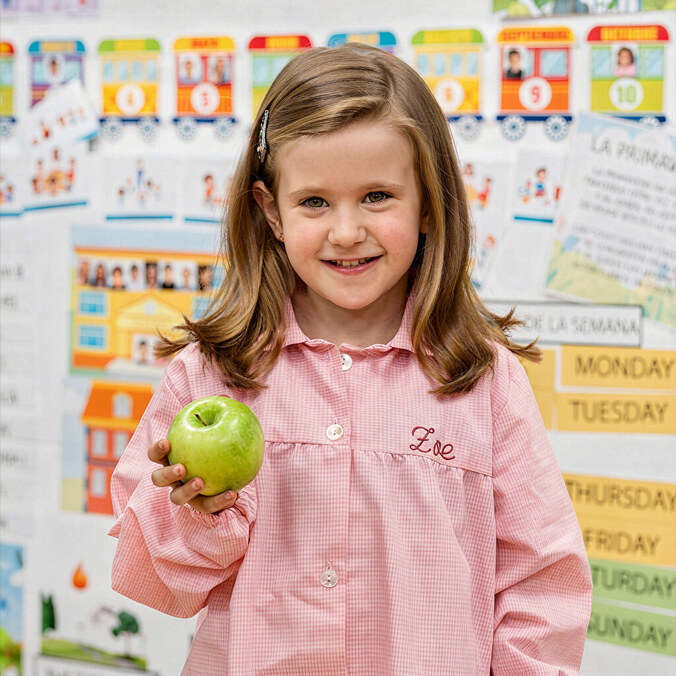 Personalised school smocks