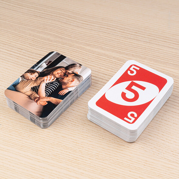 Personalisiertes Kartenspiel "Numero uno" mit eigenen Fotos drucken