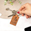 Engraved leather keyring Engraved leather keyring