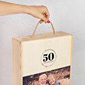 Caja de vino personalizada triple + 3 botellas