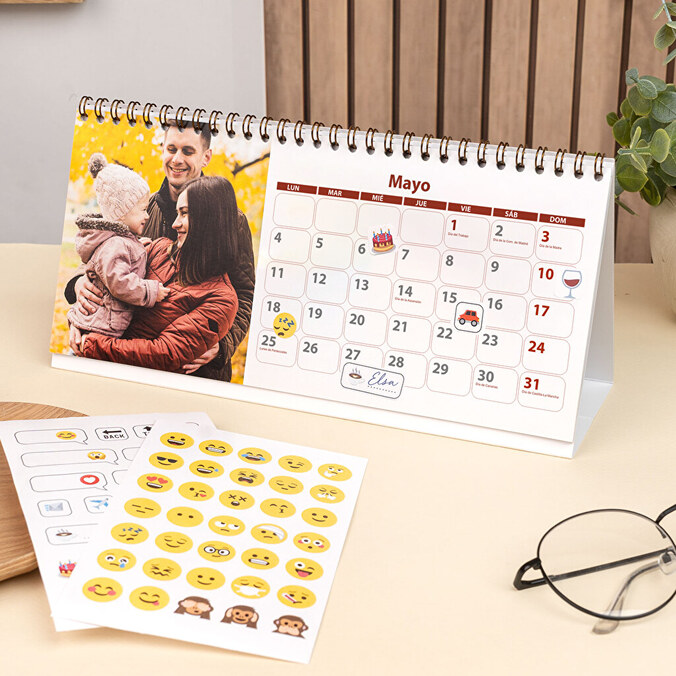 Calendarios de mesa personalizados