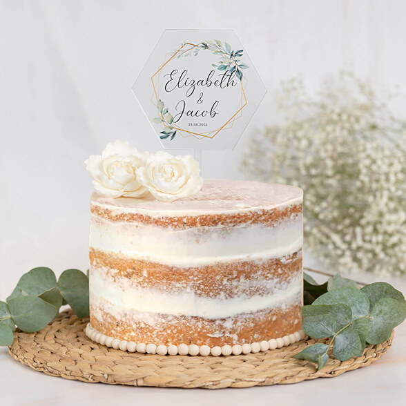 Persoonlijke cake topper