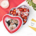 Personalizowane pudełko serce z cukierkami i czekoladkami