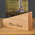 Trofeo cristal rectangular impreso Premium