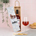 Caja de vino personalizada individual + 1 botella