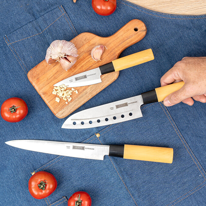 Personalised Japanese knife set