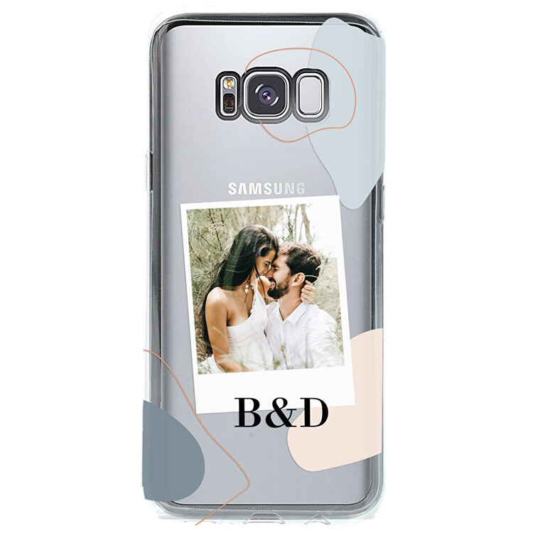 Capa Samsung Galaxy S8 Plus -TPU Fundo preto com brilho areia