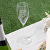 Personlig champagneglas i plast Personlig champagneglas i plast
