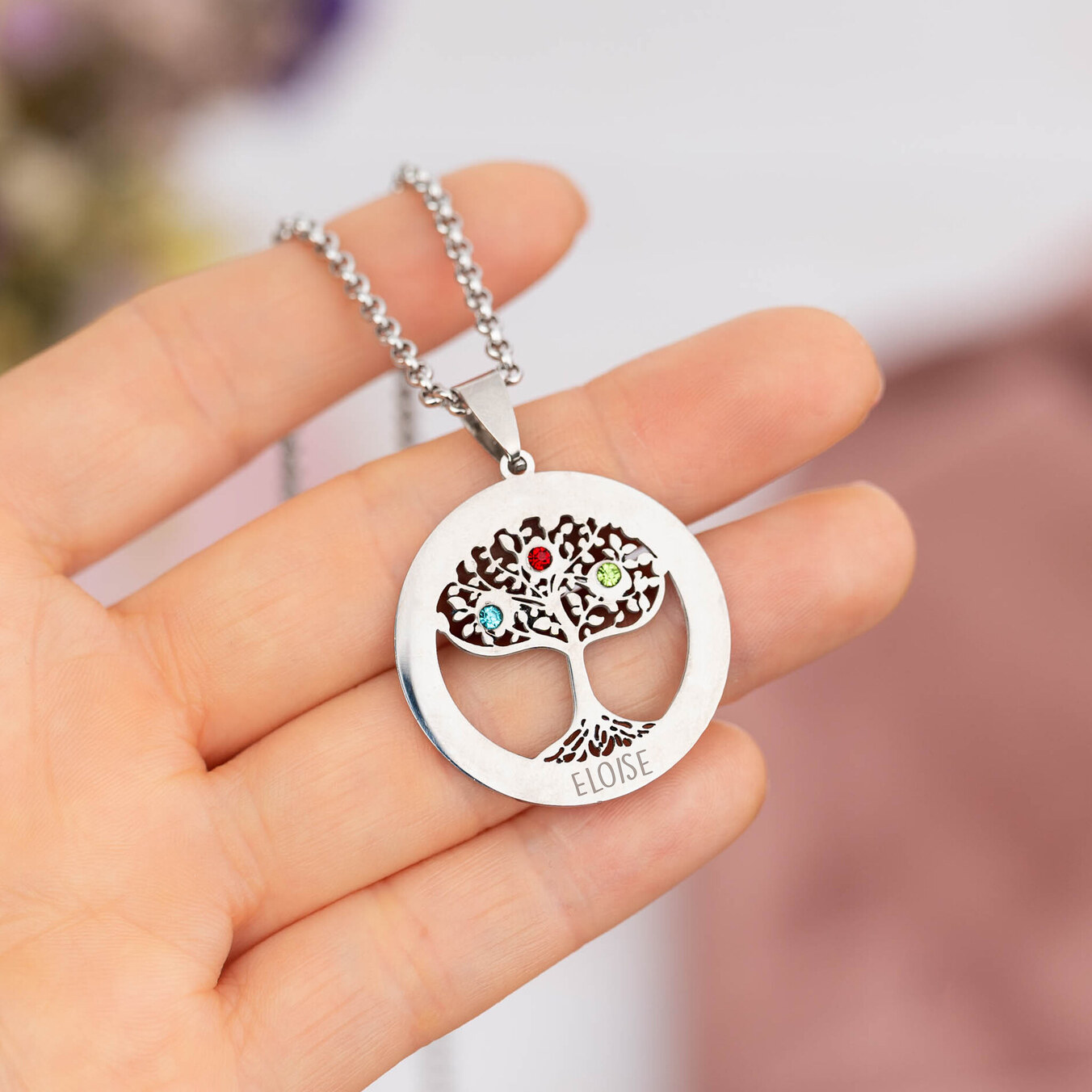 Engraved necklace "Tree of Life"