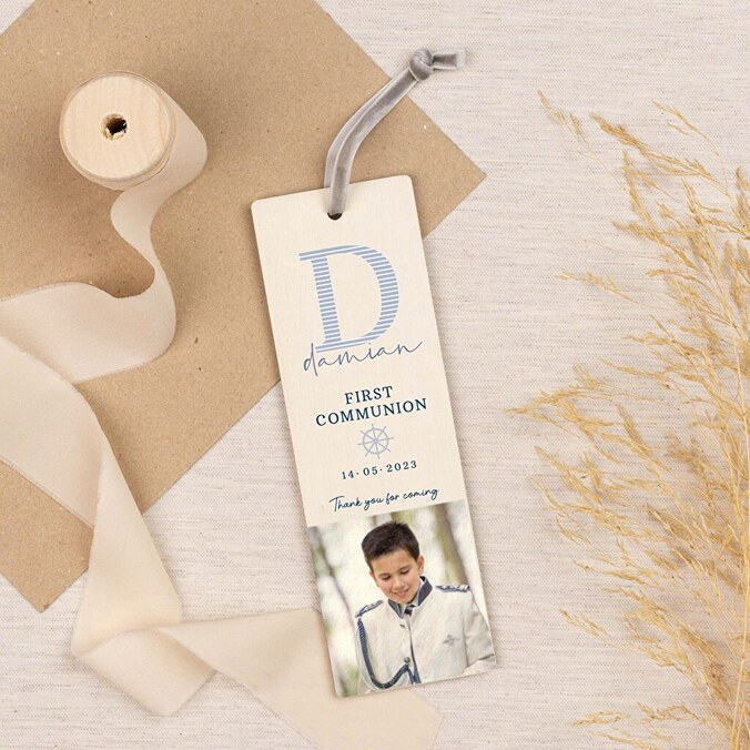 Personalised wooden bookmark