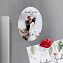 Personalizowany owalny magnes elestyczny 5x3,3 cm