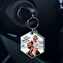Porte-clés acrylique personnalisé avec forme d'hexagone Porte-clés acrylique personnalisé avec forme d'hexagone
