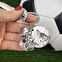 Engraved football keyring