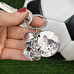 Gravierter Fußball-Schlüsselanhänger