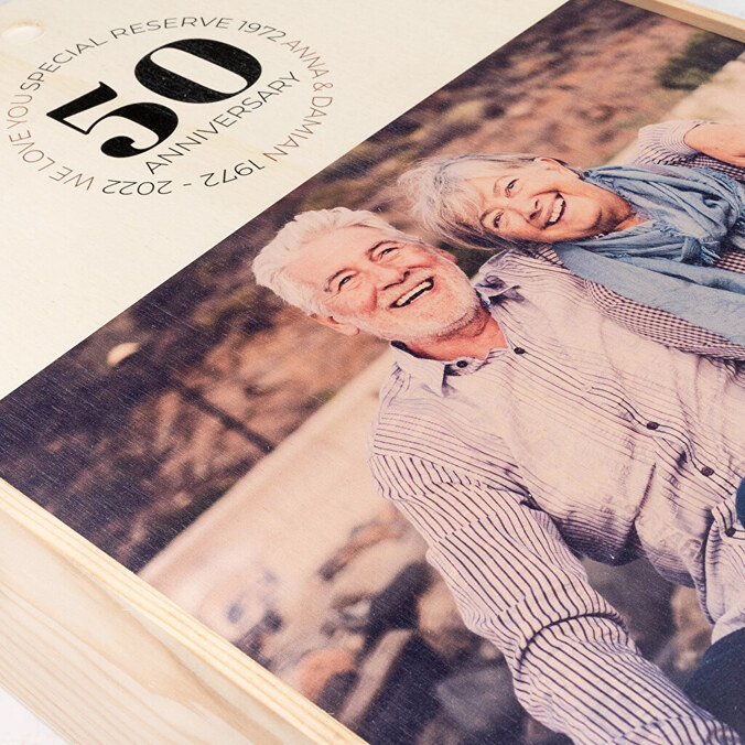 Krabice na víno s vlastním potiskem trojitá + 3 láhve