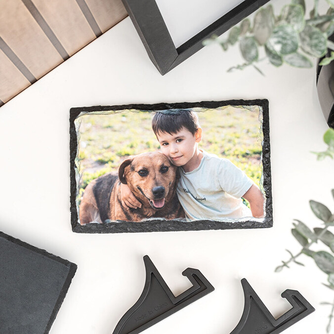 Personalised photo slate plaque