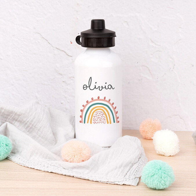 Cantimplora blanca 500 ml. personalizada
