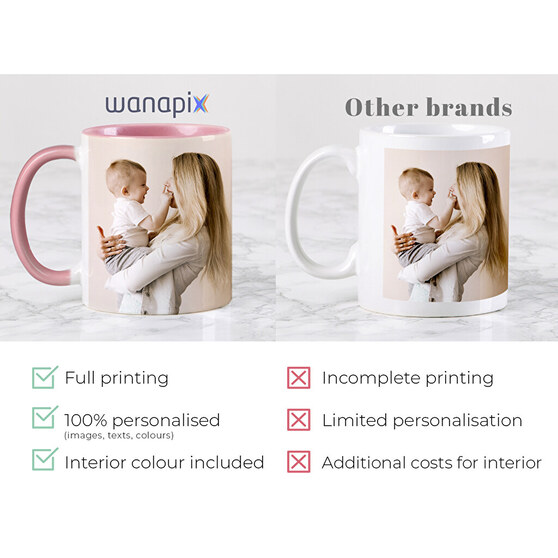 Personalised mugs with full customization