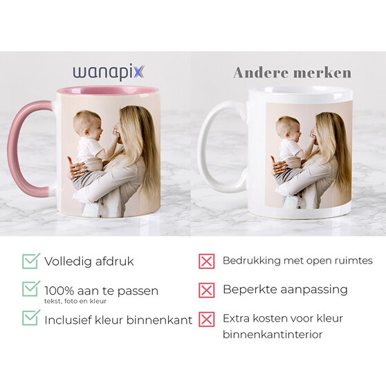 Mokken met 360 graden bedrukt Mokken met 360 graden bedrukt