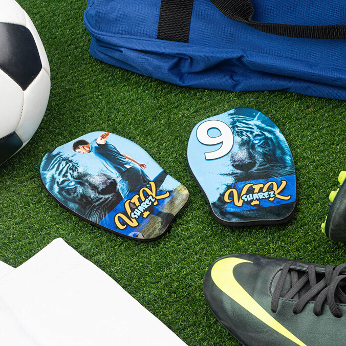 Personalised cushioned shin pads