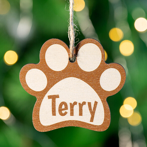 Enfeites de Natal de madeira personalizados