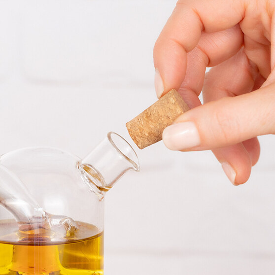 Bottiglia in vetro personalizzata per olio e aceto Bottiglia in vetro personalizzata per olio e aceto