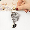 Porta-chaves gravados com charms de gatos