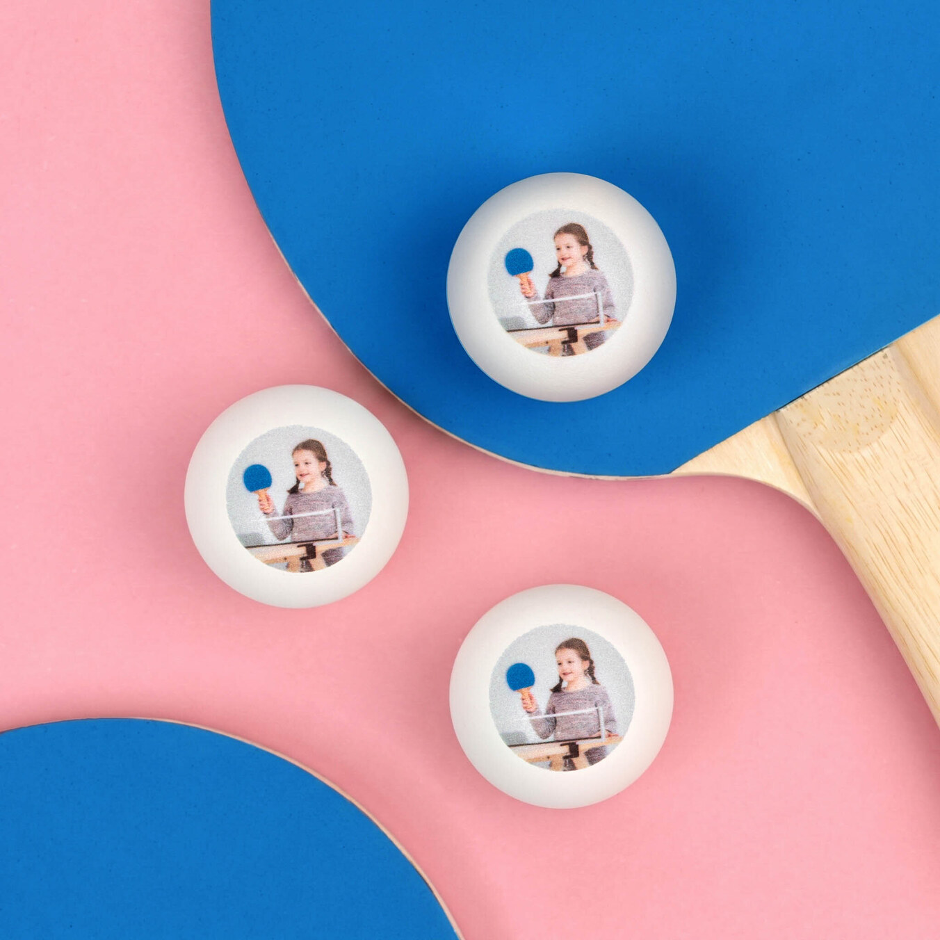 Personalised ping pong balls